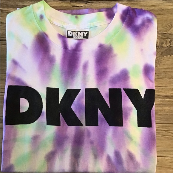 Vintage Tye-Dye DKNY Logo Tshirt - Picture 9 of 9